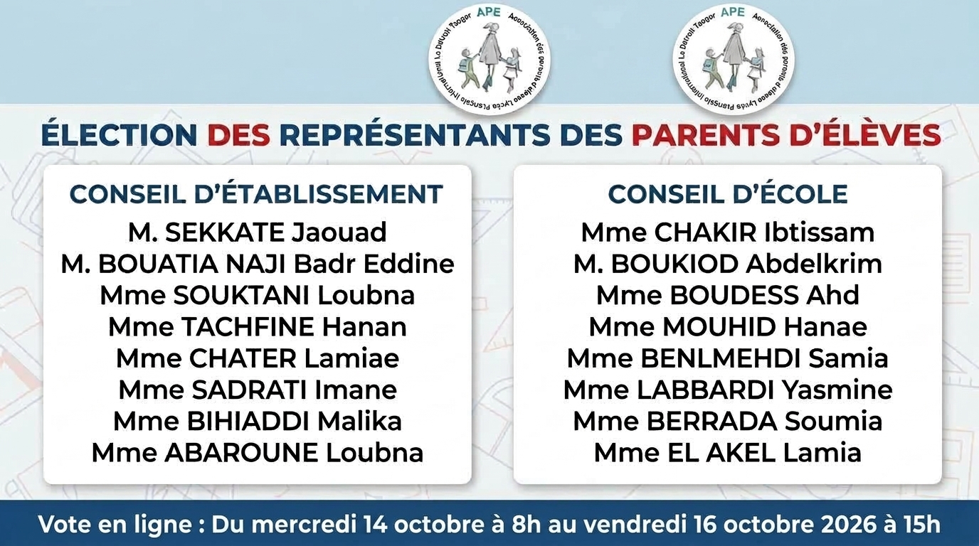 Élection des représentants des parents d'élèves